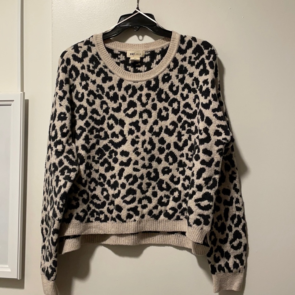 Yes Lola Cheetah Sweater